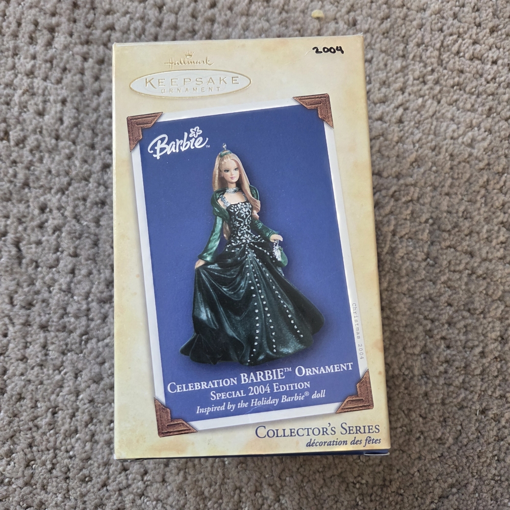 Barbie Celebration Ornament 2004 - Green Gown